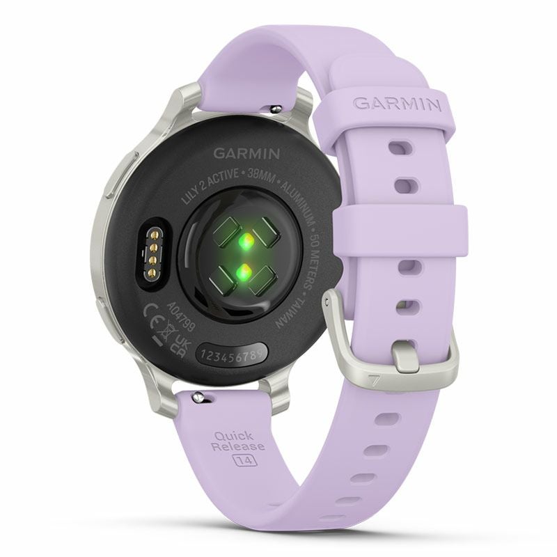 GARMIN Lily 2 Active Silver / Jasmine Purple ガーミン リリー2 アクティブ シルバー / ジャスミン パープル 010-02891-41