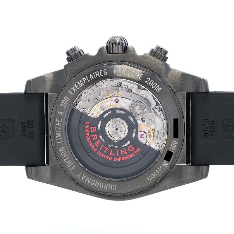 【中古】BREITLING CHRONOMAT 41 BLACK CARBON JAPAN LIMITED ブライトリング クロノマット 41 ブラック カーボン MB0141B8/BD57/150S/M18SS.1
