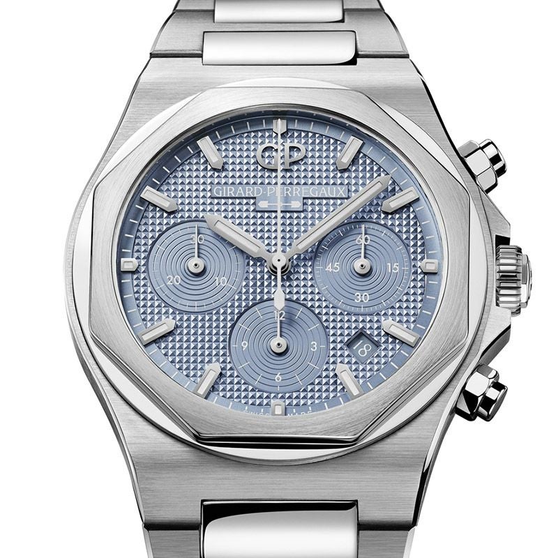GIRARD-PERREGAUX LAUREATO CHRONOGRAPH ICE BLUE ジラール・ペルゴ ロレアート クロノグラフ アイスブルー 81020-11-3370-1GM
