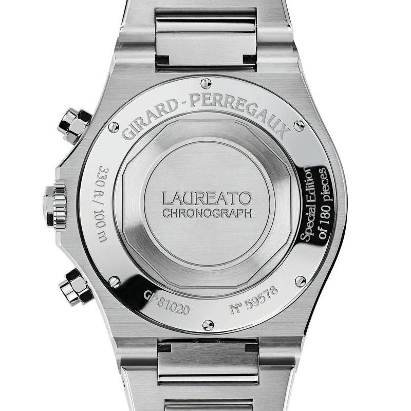 GIRARD-PERREGAUX LAUREATO CHRONOGRAPH ICE BLUE ジラール・ペルゴ ロレアート クロノグラフ アイスブルー 81020-11-3370-1GM