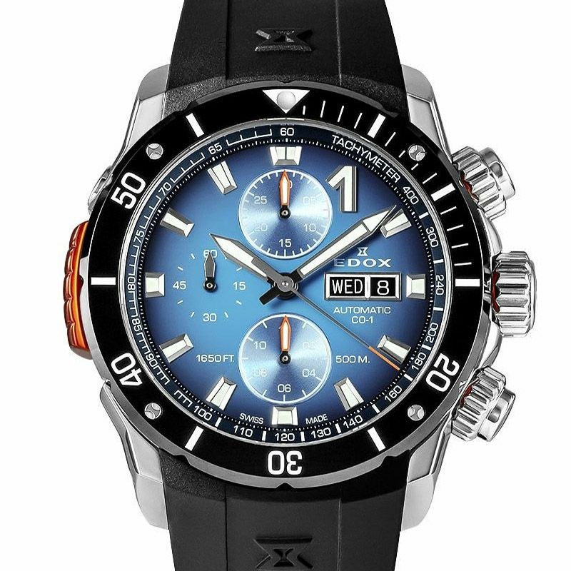EDOX CHRONOFFSHORE-1 BEZEL LOCK CHRONOGRAPH AUTOMATIC エドックス クロノオフショア1 ベゼルロック クロノグラフ オートマティック 01128-3NOCA-BUIDN