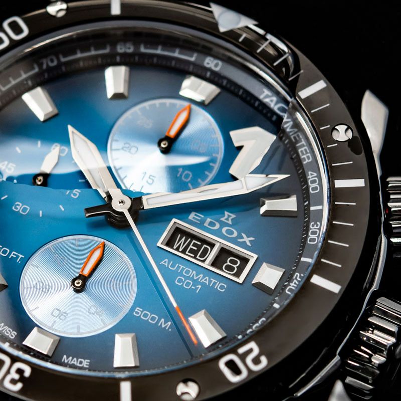 EDOX CHRONOFFSHORE-1 BEZEL LOCK CHRONOGRAPH AUTOMATIC エドックス クロノオフショア1 ベゼルロック クロノグラフ オートマティック 01128-3NOCA-BUIDN