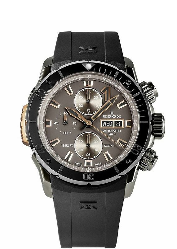 EDOX CHRONOFFSHORE-1 BEZEL LOCK CHRONOGRAPH AUTOMATIC エドックス クロノオフショア1 ベゼルロック クロノグラフ オートマティック 01128-37GNRCA-GNR