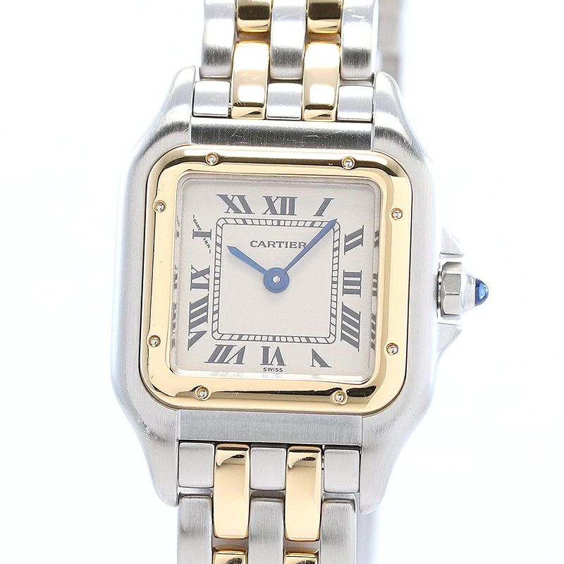 【中古】CARTIER PANTHERE CLASSIQUE ET FIGARO SMALL MODEL 2ROW カルティエ パンテール クラシック & フィガロ SM 2ロウ W25029B6