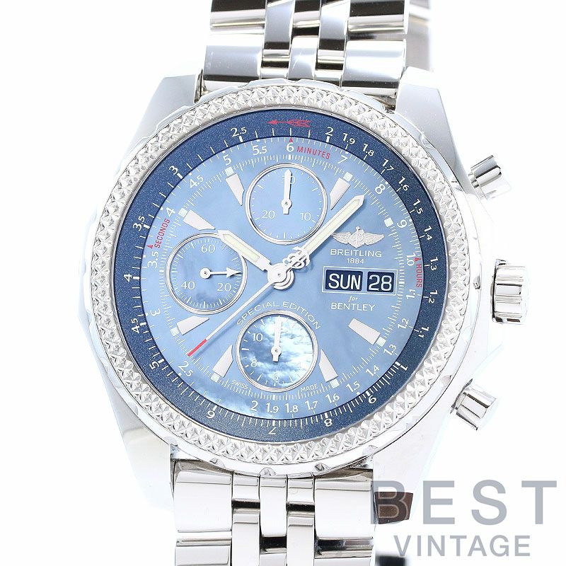 【中古】BREITLING BENTLEY GT MOP JAPAN EDITION ブライトリング ベントレーGT MOP ジャパンエディション A133627X/BE63/980A (A362BMPSP)
