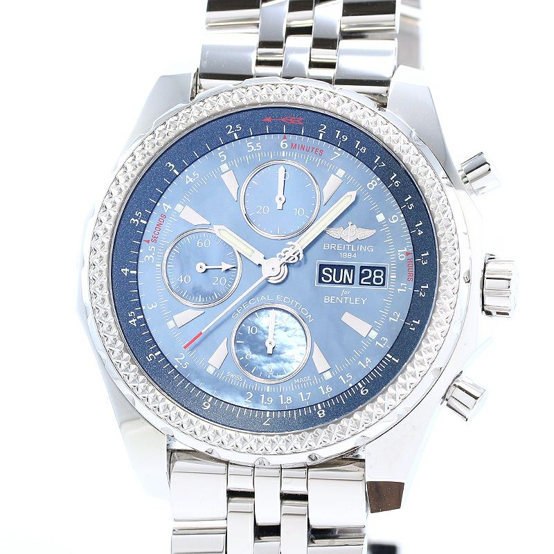 【中古】BREITLING BENTLEY GT MOP JAPAN EDITION ブライトリング ベントレーGT MOP ジャパンエディション A133627X/BE63/980A (A362BMPSP)