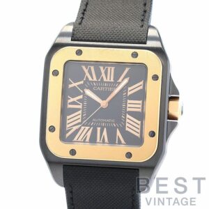 【中古】CARTIER SANTOS 100 CARBON LARGE MODEL カルティエ サントス 100 カーボン LM W2020009
