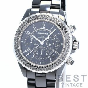 【中古】CHANEL J12 CHRONOGRAPH 41MM BLACK DIAMONDS BEZEL シャネル J12 クロノグラフ 41MM ブラックダイヤモンドベゼル H1419