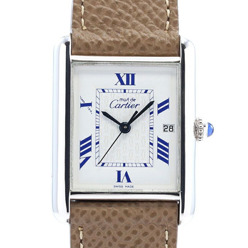 【中古】CARTIER MUST TANK LARGE MODEL JUMBO VERMEIL カルティエ マストタンク LM ジャンボ ヴェルメイユ W1014154