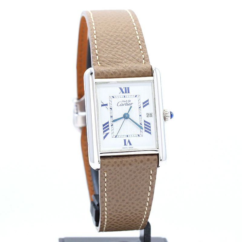 【中古】CARTIER MUST TANK LARGE MODEL JUMBO VERMEIL カルティエ マストタンク LM ジャンボ ヴェルメイユ W1014154