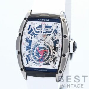 【中古】CVSTOS CHALLENGE JETLINER II P-S AUTOMATIC クストス チャレンジ ジェットライナーII P-S オートマティック プティ セコンド CVT-JET2-PS TTBKTT