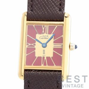 【中古】CARTIER MUST TANK SMALL MODEL VERMEIL カルティエ マストタンク SM ヴェルメイユ 3 66001