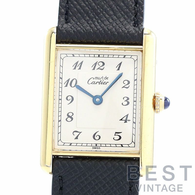 【中古】CARTIER MUST TANK LARGE MODEL VERMEIL カルティエ マストタンク LM ヴェルメイユ W1002554