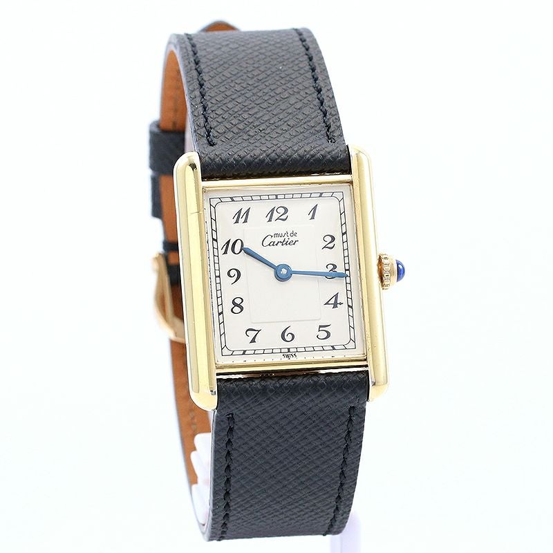 【中古】CARTIER MUST TANK LARGE MODEL VERMEIL カルティエ マストタンク LM ヴェルメイユ W1002554
