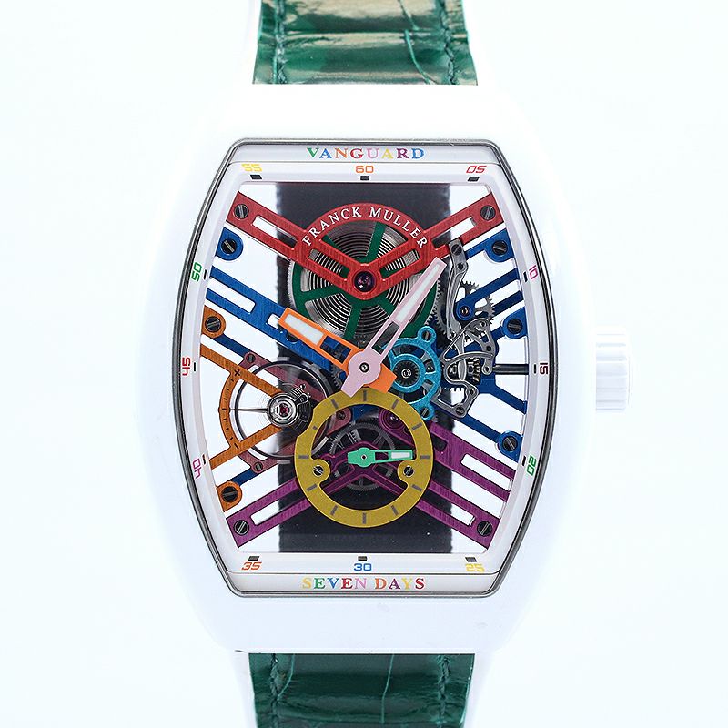 【中古】FRANCK MULLER VANGUARD POWER RESERVE COLOR DREAMS フランク・ミュラー ヴァンガード セブンデイズ スケルトン カラードリーム V45S6SQTCOLDRMTTBCBC