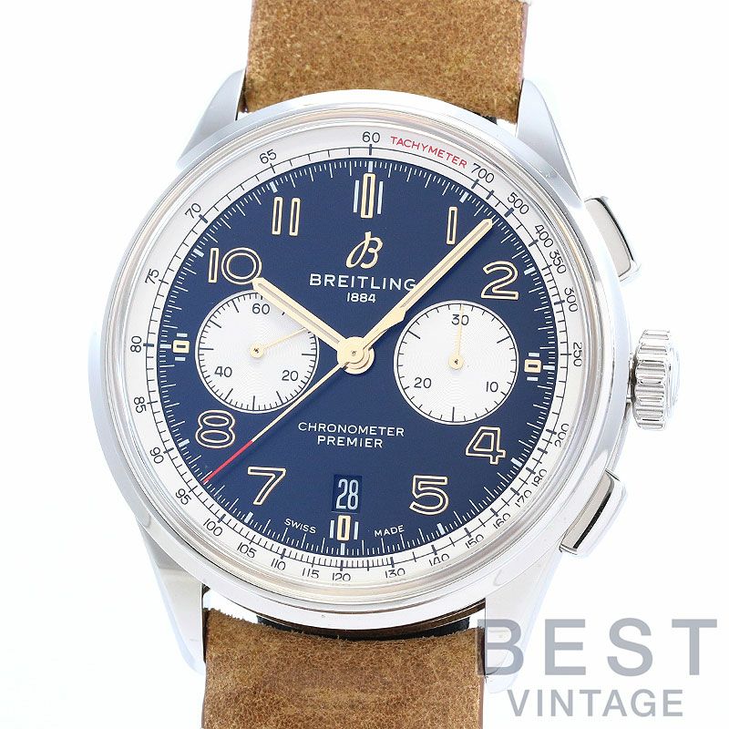 【中古】BREITLING PREMIER B01 CHRONOGRAPH 42 NORTON ブライトリング プレミエ B01 クロノグラフ42 ノートン AB0118A21B1X2 (A007N-1CAD)
