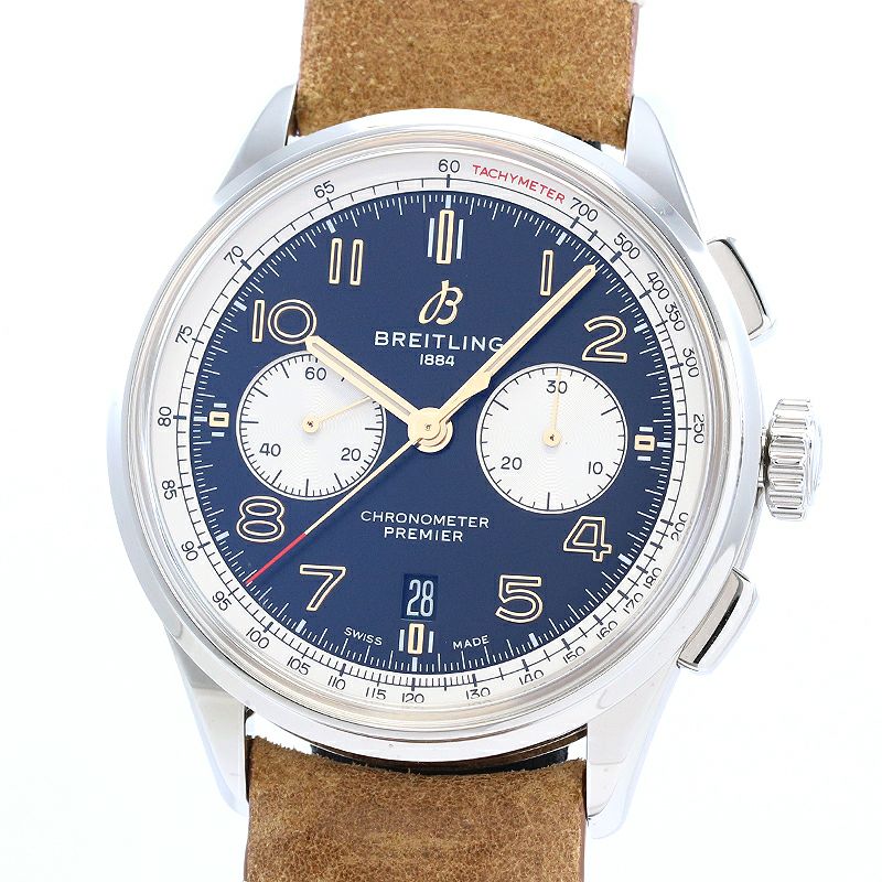 【中古】BREITLING PREMIER B01 CHRONOGRAPH 42 NORTON ブライトリング プレミエ B01 クロノグラフ42 ノートン AB0118A21B1X2 (A007N-1CAD)