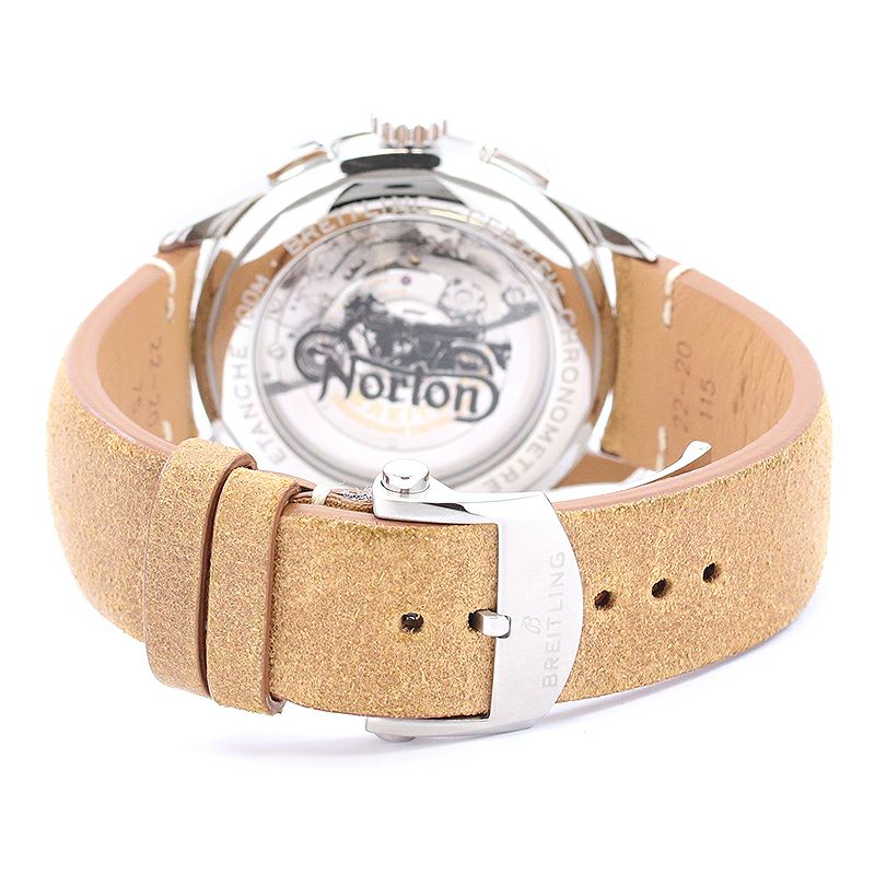 【中古】BREITLING PREMIER B01 CHRONOGRAPH 42 NORTON ブライトリング プレミエ B01 クロノグラフ42 ノートン AB0118A21B1X2 (A007N-1CAD)