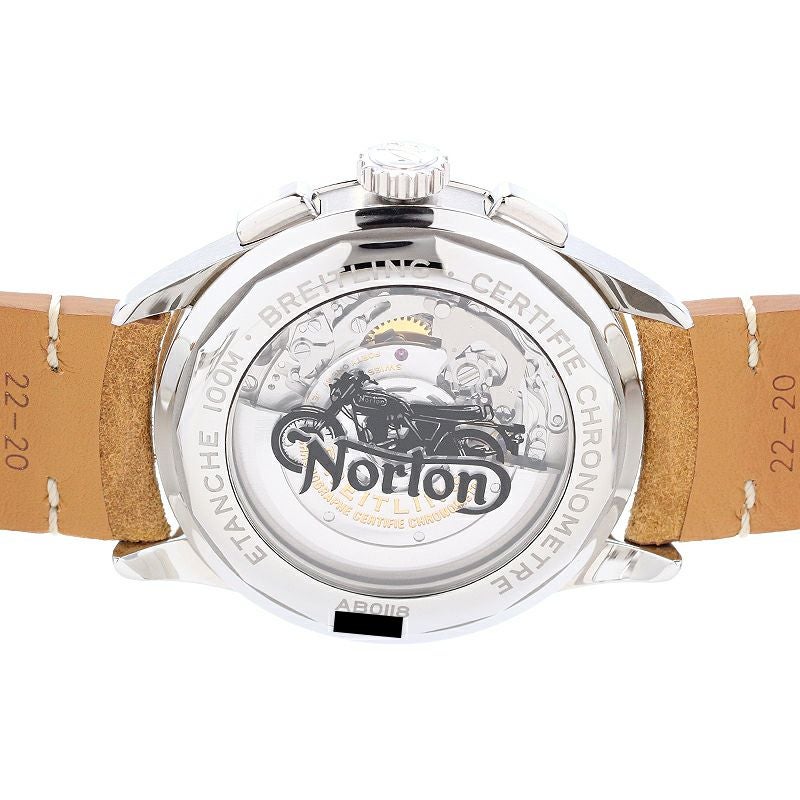 【中古】BREITLING PREMIER B01 CHRONOGRAPH 42 NORTON ブライトリング プレミエ B01 クロノグラフ42 ノートン AB0118A21B1X2 (A007N-1CAD)