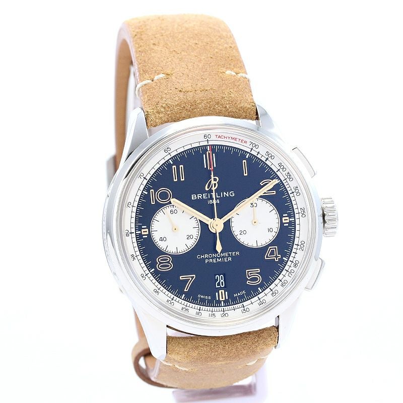 【中古】BREITLING PREMIER B01 CHRONOGRAPH 42 NORTON ブライトリング プレミエ B01 クロノグラフ42 ノートン AB0118A21B1X2 (A007N-1CAD)