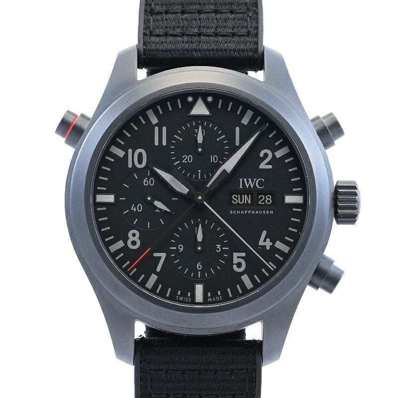 【中古】IWC PILOT'S WATCH DOUBLE CHRONOGRAPH TOP-GUN アイ・ダブリュー・シー パイロットウォッチ ダブルクロノグラフ トップガン IW371815