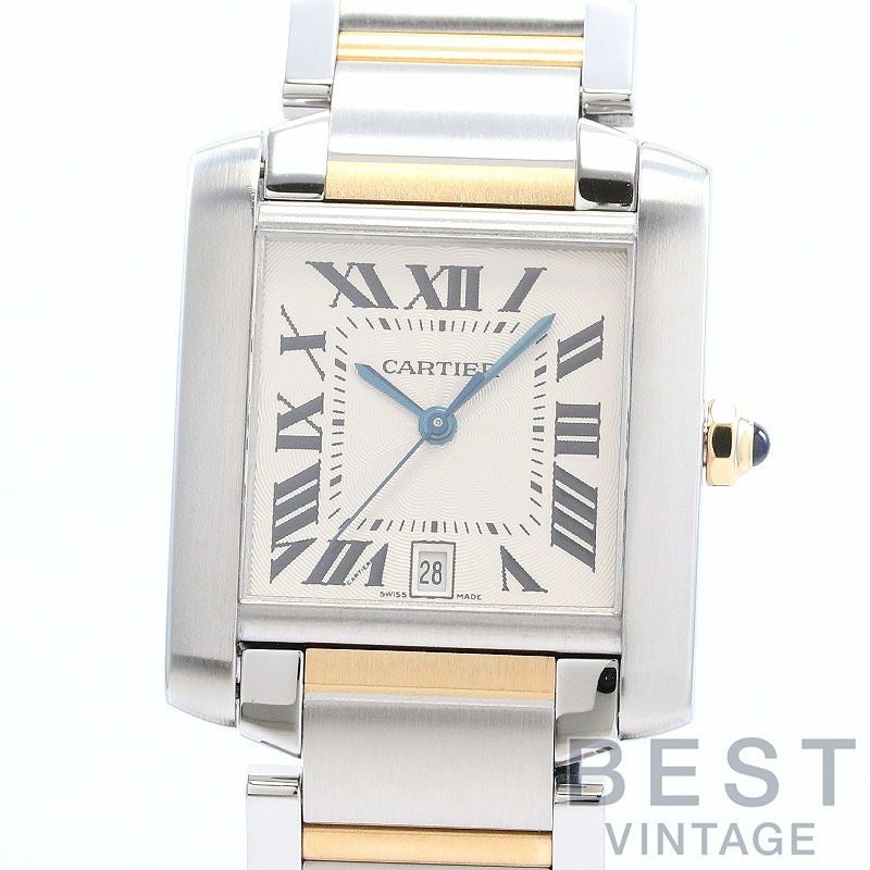 【中古】CARTIER TANK FRANCAISE LARGE MODEL カルティエ タンク フランセーズ LM W51005Q4
