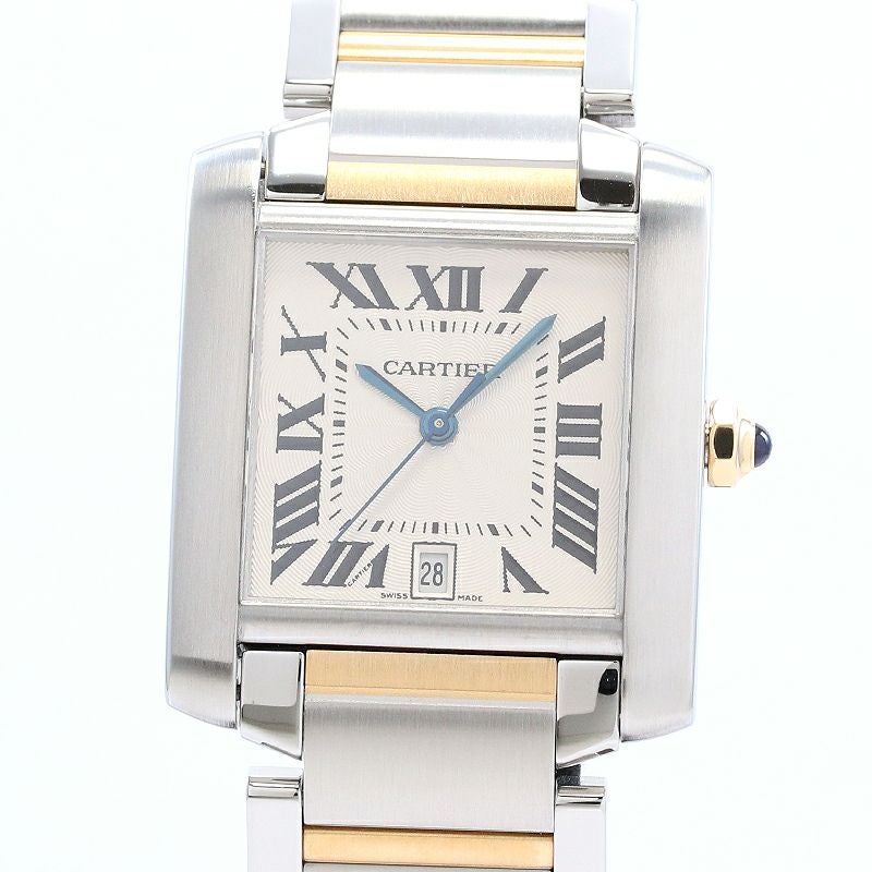 【中古】CARTIER TANK FRANCAISE LARGE MODEL カルティエ タンク フランセーズ LM W51005Q4