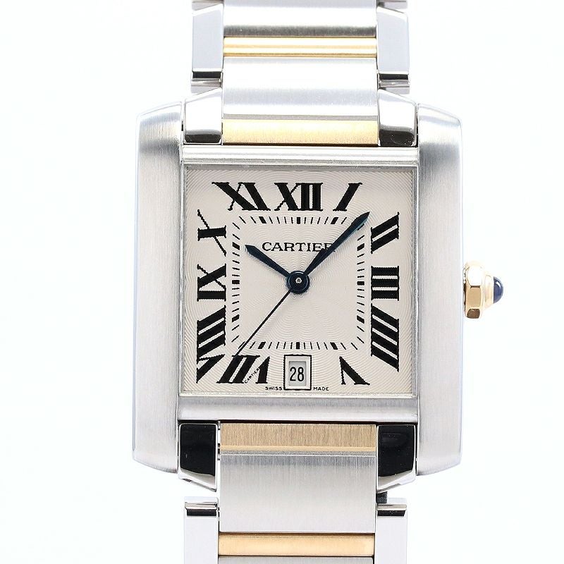 【中古】CARTIER TANK FRANCAISE LARGE MODEL カルティエ タンク フランセーズ LM W51005Q4
