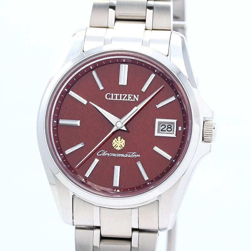 【中古】CITIZEN THE CITIZEN ECO-DRIVE TITANIUM LIMITED EDITION SHINKU シチズン ザ・シチズン エコ・ドライブ チタニウム 限定モデル 深紅(しんく) AQ4020-54Z (A060-T025421)
