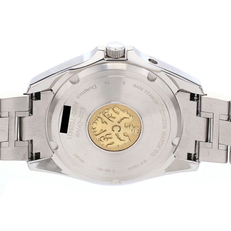 【中古】CITIZEN THE CITIZEN ECO-DRIVE TITANIUM LIMITED EDITION SHINKU シチズン ザ・シチズン エコ・ドライブ チタニウム 限定モデル 深紅(しんく) AQ4020-54Z (A060-T025421)