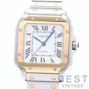 【中古】CARTIER SANTOS DE CARTIER MEDIUM MODEL カルティエ サントス ドゥ カルティエ MM W2SA0016