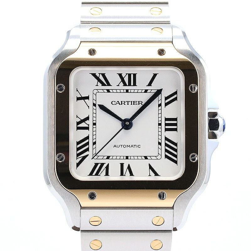【中古】CARTIER SANTOS DE CARTIER MEDIUM MODEL カルティエ サントス ドゥ カルティエ MM W2SA0016