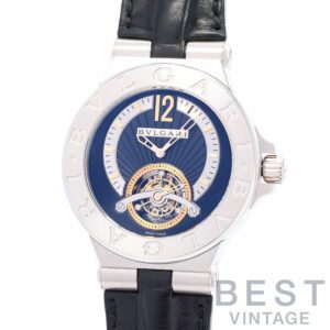 【中古】BVLGARI DIAGONO TOURBILLON LIMITED EDITION ブルガリ ディアゴノ トゥールビヨン リミテッドエディション 101690 (DG42PTB)