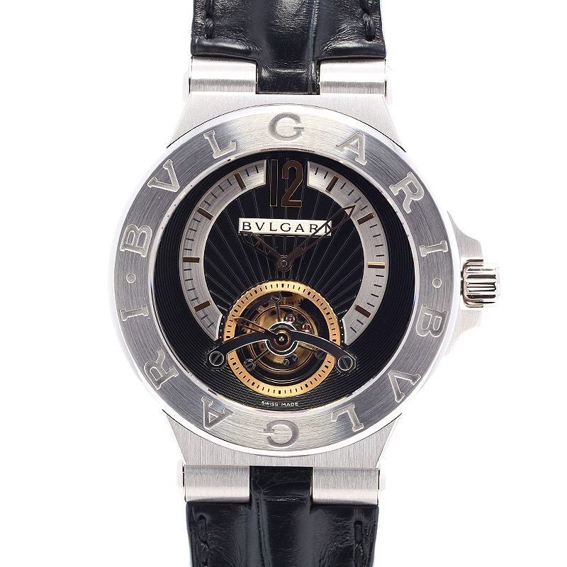 【中古】BVLGARI DIAGONO TOURBILLON LIMITED EDITION ブルガリ ディアゴノ トゥールビヨン リミテッドエディション 101690 (DG42PTB)