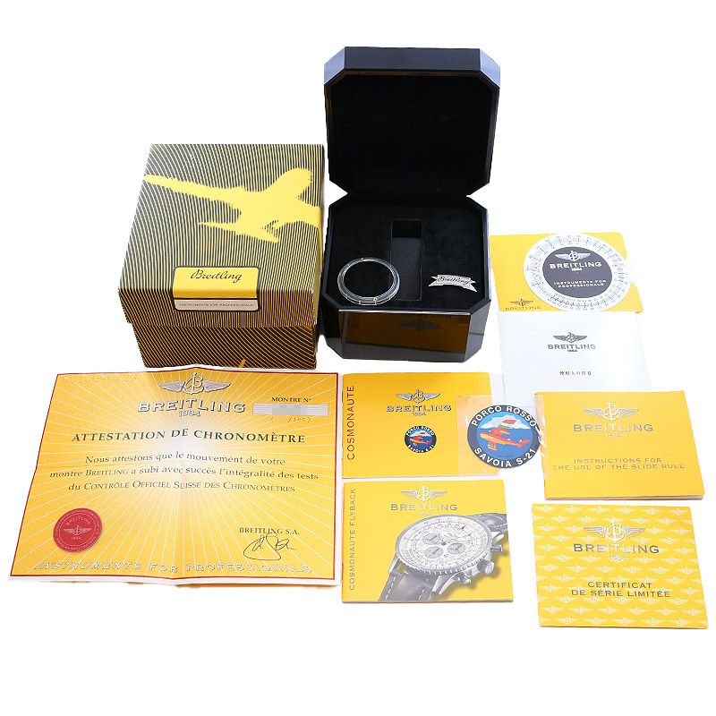 【中古】BREITLING NAVITIMER COSMONAUTE FLYBACK PORCO ROSSO ブライトリング ナビタイマー コスモノート フライバック ポルコロッソ A2232208/B612/423A (A222BPRNP)