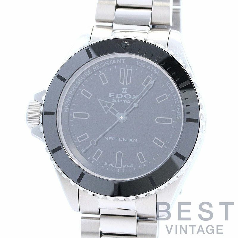 【中古】EDOX NEPTUNIAN AUTOMATIC 140TH ANNIVERSARY LIMITED EDITION エドックス ネプチュニアン オートマティック 140TH アニバーサリー リミテッド エディション 80120-3NNM-NGM