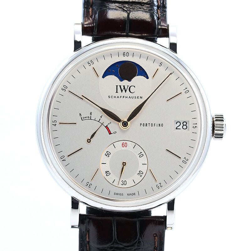 【中古】IWC PORTOFINO HAND WOUND MOON PHASE アイ・ダブリュー・シー ポートフィノ・ハンドワインド・ムーンフェイズ IW516401