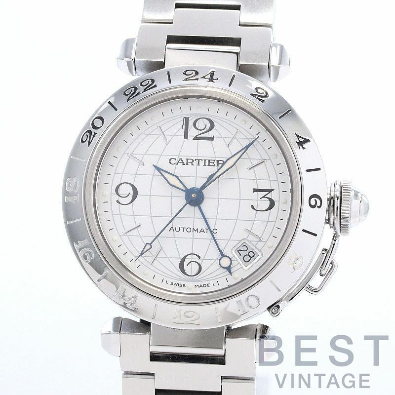 【中古】CARTIER PASHA C DE CARTIER MERIDIAN 35MM カルティエ パシャ C ドゥ カルティエ メリディアン 35MM W31029M7