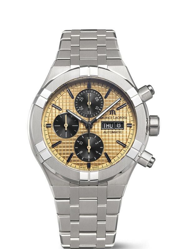 MAURICE LACROIX AIKON AUTOMATIC TITANIUM CHRONOGRAPH モーリス・ラクロア アイコン オートマティック チタニウム クロノグラフ AI6038-TT032-530-1