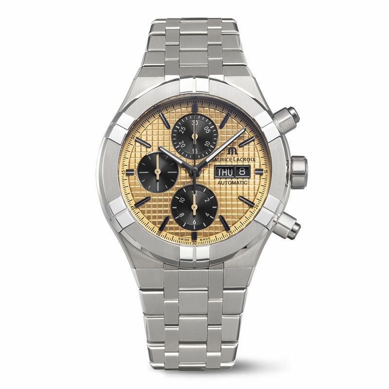 MAURICE LACROIX AIKON AUTOMATIC TITANIUM CHRONOGRAPH モーリス・ラクロア アイコン オートマティック チタニウム クロノグラフ AI6038-TT032-530-1