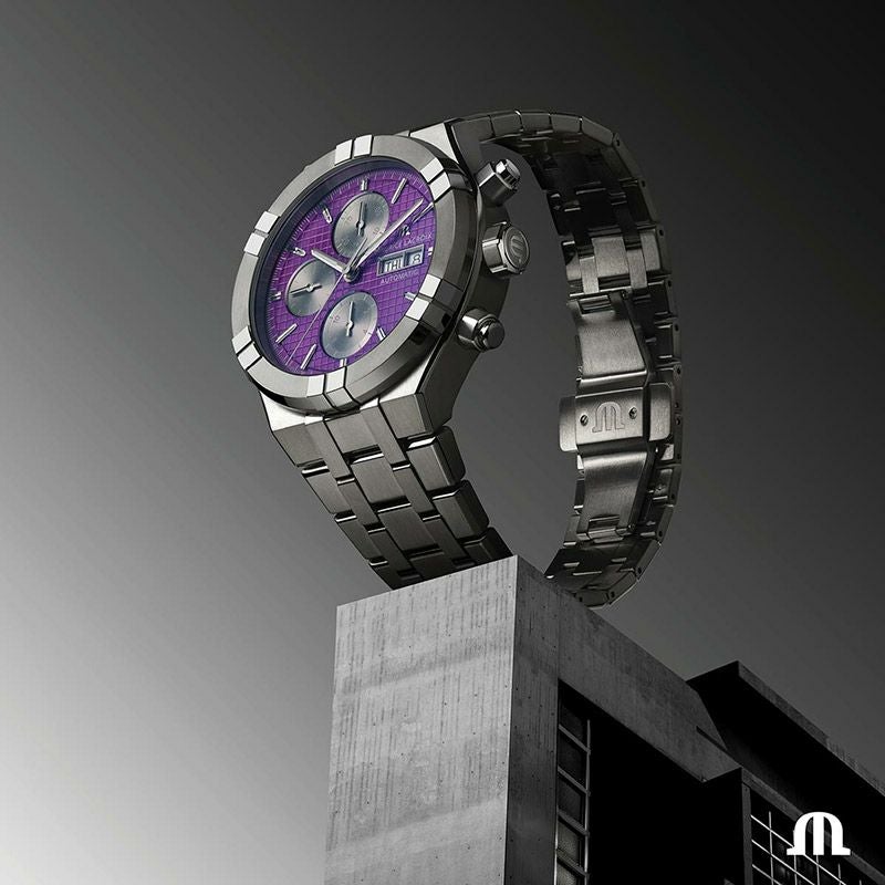 MAURICE LACROIX AIKON AUTOMATIC TITANIUM CHRONOGRAPH モーリス・ラクロア アイコン オートマティック チタニウム クロノグラフ AI6038-TT032-430-1