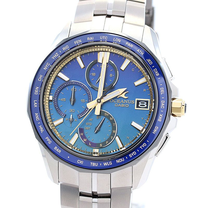 【中古】CASIO OCEANUS MANTA S7000 SERIES CASIO WATCH 50TH ANNIVERSARY EDITION カシオ オシアナス マンタ S7000シリーズ カシオウオッチ50周年記念モデル OCW-S7000SS-2AJR
