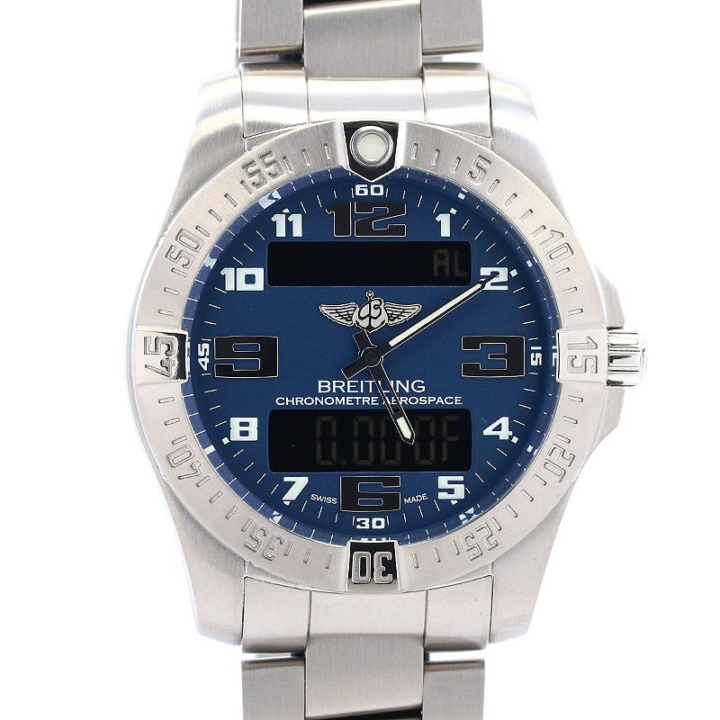 【中古】BREITLING AEROSPACE EVO ブライトリング エアロスペース エヴォ E79363101C1E1 (E793C69PST / E7936310/C869/152E)