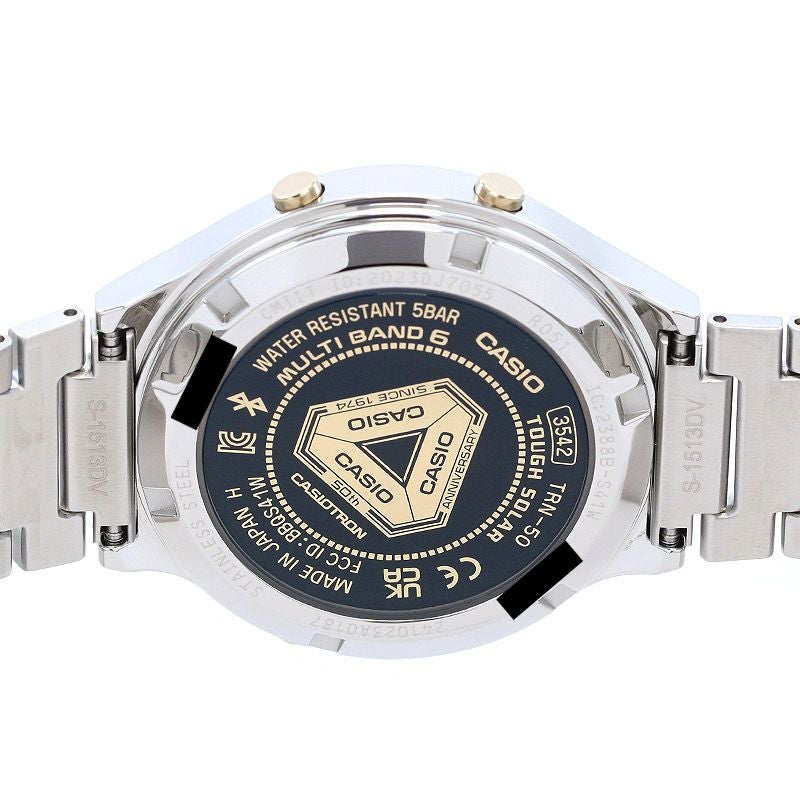 【中古】CASIO CASIOTRON CASIO WATCH 50TH ANNIVERSARY EDITION カシオ カシオトロン カシオウオッチ50周年記念モデル TRN-50SS-2AJR