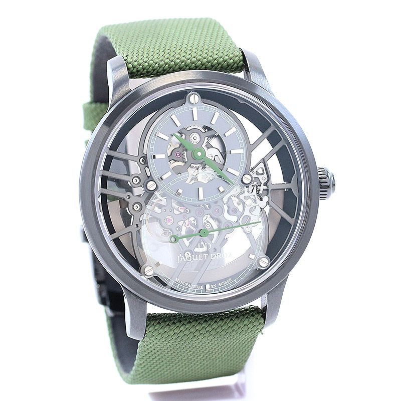 【中古】JAQUET DROZ GRANDE SECONDE SKELET-ONE ジャケ・ドロー グラン・セコンド スケルトン J003525545