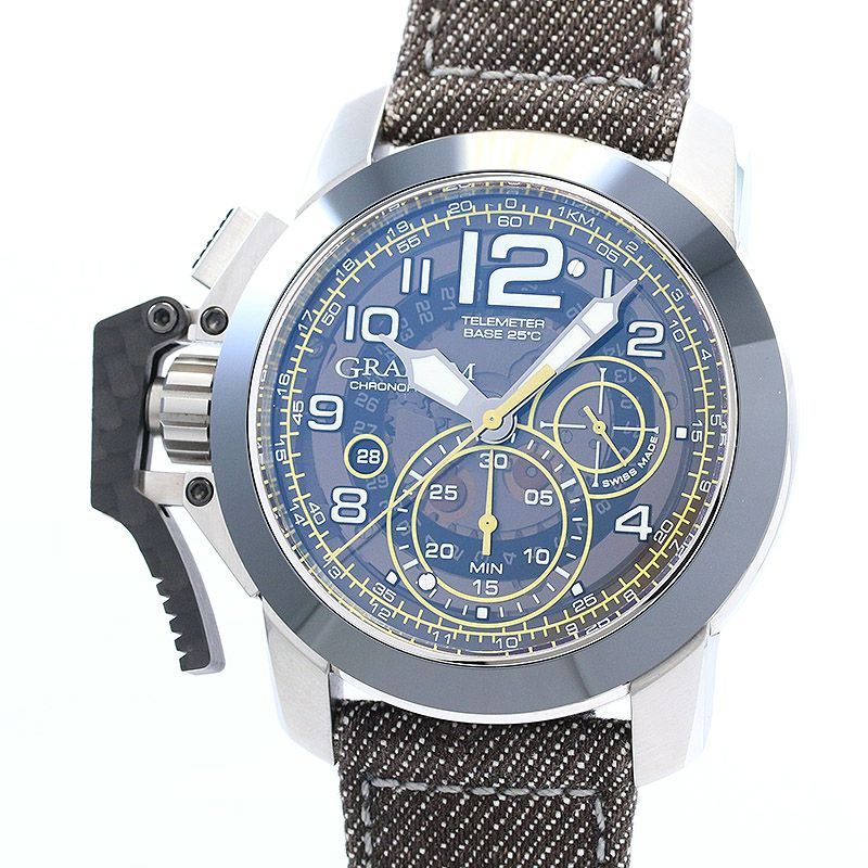 【中古】GRAHAM CHRONOFIGHTER OVER SIZE TARGET グラハム クロノファイターオーバーサイズ ターゲット 2CCAC.B16A.T34S