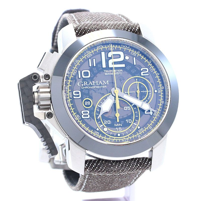 【中古】GRAHAM CHRONOFIGHTER OVER SIZE TARGET グラハム クロノファイターオーバーサイズ ターゲット 2CCAC.B16A.T34S