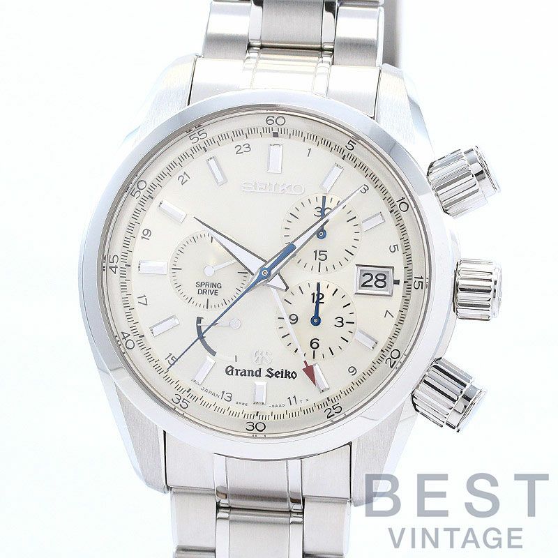 【中古】GRAND SEIKO 9R SPRING DRIVE CHRONOGRAPH MASTER SHOP LIMITED グランドセイコー 9Rスプリングドライブ クロノグラフ マスターショップ限定 SBGC001(9R86-0AA0)