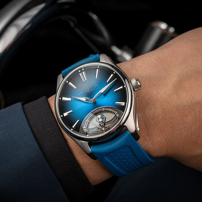 H.Moser & Cie. PIONEER RETROGRADE SECONDS MIDNIGHT BLUE H.モーザー パイオニア・レトログラード セコンド ミッドナイトブルー 3250-1200