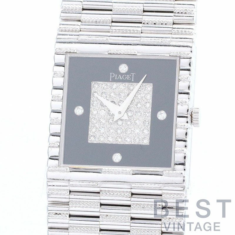 【中古】PIAGET TRADITION ONYX & PAVE DIAMONDS DIAL ピアジェ トラディション オニキス&パヴェダイヤモンド ダイヤル 9352G2